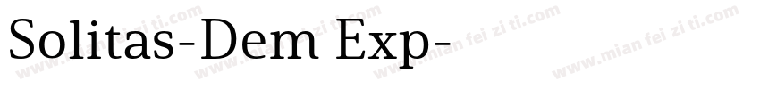 Solitas-Dem Exp字体转换